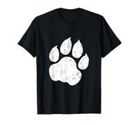 Huella de guepardo con estampado de pata de león vintage, leopardo Camiseta