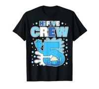 Huella de Mano Hi 5 Five Crew para cumpleaños, Fiesta Familiar, a Juego Camiseta