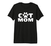 Huella de Pata de mamá de Gato para la Mujer Que ama a los Gatos Camiseta Premium