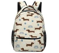 Huella De Pata De Perro Sausage Mochila Escolar Unisex Mochila Ligera Mochilas Para Trabajo Vuelta Al Cole Colegio 29X40Cm