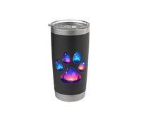 Huella de pata del cielo nocturno - Naturaleza y cielo nocturno Vaso térmico de acero inoxidable de doble pared