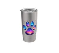 Huella de pata del cielo nocturno - Naturaleza y cielo nocturno Vaso térmico de acero inoxidable de doble pared