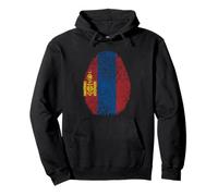 Huella Digital de Mongolia Sudadera con Capucha