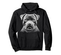 Huella digital de perro - Staffordshire Bull Terrier Dad Mom Sudadera con Capucha