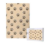 Huellas de Animales, Perros y Gatos, Huellas de Patas, Rompecabezas de 1000 Piezas para Adultos, Rompecabezas desafiantes.