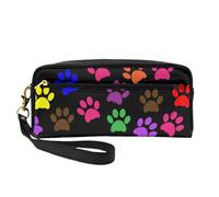 Huellas de Garras, Bolsa de Maquillaje Bolsa de cosméticos Bolsa de Aseo de Viaje portátil Estuche de Cuero para Mujeres y niñas