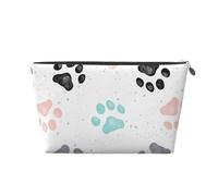 Huellas de Pata de Perro, Bolsa de artículos de tocador Bolsa de Maquillaje Bolsa de cosméticos Bolsa de artículos de tocador de Viaje portátil