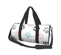 Huellas de Pata de Perro, Bolsa de Viaje de Gran Capacidad, Bolso Redondo, Bolsa de Viaje Deportiva, Bolsa de Mano, Bolsa de Fitness
