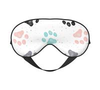 Huellas de pata de perro, Cubreojos completos Antifaz bloqueador de luz Antifaz para dormir Antifaz suave con los ojos vendados Noche