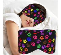 Huellas de patas, Antifaz para dormir, ideal para el hogar, viajes y trabajo por turnos. Cubre completamente los ojos y bloquea la luz.
