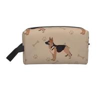 Huellas de Patas de Pastor alemán, Bolsa de Maquillaje Bolsa de cosméticos Bolsa de artículos de tocador de Viaje portátil Organizador de Bolsa de Maquillaje