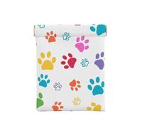 Huellas de Patas de Perro de Colores, Squeeze Top Wallet Bolsa de Almacenamiento para Mujer Monedero pequeño Bolsa de Cambio