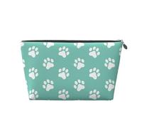 Huellas de Patas de Perro pequeñas en Azul, Bolsa de artículos de tocador Bolsa de Maquillaje Bolsa de cosméticos Bolsa de artículos de tocador de Viaje portátil