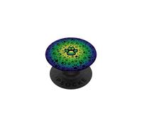 Huellas de Perro Verde Amarillo Azul con Garras PopSockets PopGrip Adhesivo