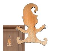 Huellas de plantilla Gnome,Plantilla navideña para decoración navideña - Plantillas de huellas de madera para pisos, ventanas y paredes, plantilla de huellas navideñas