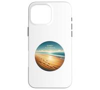 Huellas del océano al Amanecer, Camino costero hacia la Serenidad Profunda y Tranquila Carcasa para iPhone 16 Pro MAX