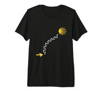 Huellas hacia la Vieira del Camino de Santiago, Camiseta Premium