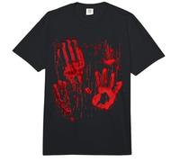 Huellas sangrientas Salpicaduras Sangre Zombie Horror Comfort Colors Adult Heavyweight T-Shirt