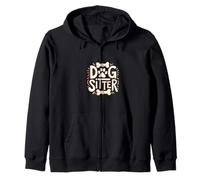 Huellas y huesos de patas de cuidador de perros Sudadera con Capucha