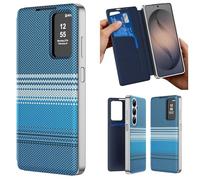 Hülle Flip Funda para Galaxy A56 Case + Smart View Window Wallet Cover + Textured Leather,Folio Cuero Cáscara para Samsung Galaxy A56(4)