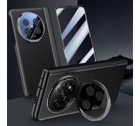 Hülle Funda para Find N5 Carcasa Plain Cuero + PC Hinge + Folding Lens Bracket + Privacy Film,Slim Bumper Case para OPPO Find N5(5)