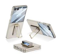 Hülle Funda para Flip7 Carcasa + Glass Film + Rotatable Stand + Wrist Strap Skin Feel,Slim Case Bumper Cover para Samsung Galaxy Z Flip7(2)