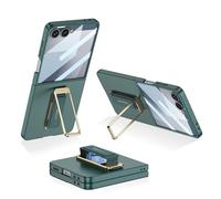 Hülle Funda para Flip7 Carcasa + Glass Film + Rotatable Stand + Wrist Strap Skin Feel,Slim Case Bumper Cover para Samsung Galaxy Z Flip7(1)