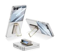 Hülle Funda para Flip7 Carcasa + Glass Film + Rotatable Stand + Wrist Strap Skin Feel,Slim Case Bumper Cover para Samsung Galaxy Z Flip7(3)