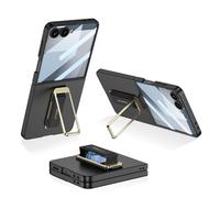 Hülle Funda para Flip7 Carcasa + Glass Film + Rotatable Stand + Wrist Strap Skin Feel,Slim Case Bumper Cover para Samsung Galaxy Z Flip7(4)