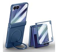 Hülle Funda para Flip7 Cáscara + Glass Film + Hinge + 360°Rotating Bracket + Wireless Charge,Bumper Case Armor Cover para Samsung Galaxy Z Flip7(2)