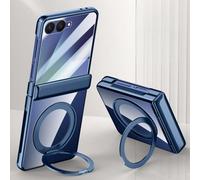 Hülle Funda para Flip7 Clear Case + Glass Film + Hinge + 360°Rotating Bracket + Wireless Charge,Bumper Cover para Samsung Galaxy Z Flip7(2)