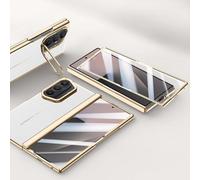 Hülle Funda para Fold7 Carcasa Plating Frame + Hinge + Folding Lens Bracket + Glass Film,Cuero Bumper Case para Samsung Galaxy Z Fold7(4)