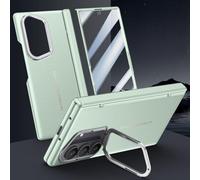 Hülle Funda para Fold7 Carcasa TPU Frame + PC Hinge + Folding Lens Bracket + Glass Film,Cuero Bumper Case para Samsung Galaxy Z Fold7(3)