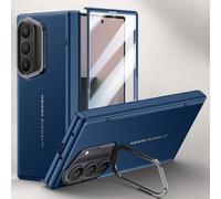 Hülle Funda para Fold7 Carcasa TPU Frame + PC Hinge + Folding Lens Bracket + Glass Film,Cuero Bumper Case para Samsung Galaxy Z Fold7(1)