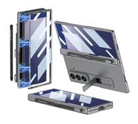 Hülle Funda para Fold7 Case + Bolígrafo + Glass Film + Pen Slot Hinge + Stand,Bumper Cover para Samsung Galaxy Z Fold7(7)