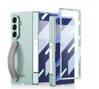 Hülle Funda para Fold7 Case + Glass Film + Wrist Strap + Stand Hinge + Metal Lens Ring,Slim Cover para Samsung Galaxy Z Fold7(1)
