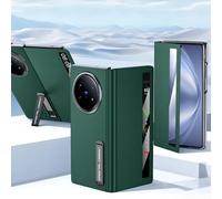 Hülle Funda para X Fold5 Magnetic Flip Carcasa View Window Bracket,Kickstand Cuero Folio Case para Vivo X Fold5(1)