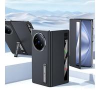 Hülle Funda para X Fold5 Magnetic Flip Carcasa View Window Bracket,Kickstand Cuero Folio Case para Vivo X Fold5(3)