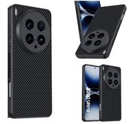 Hülle Funda para X200 Ultra Cáscara Carbon Fiber,Textured Leather Slim Case Bumper Cover para Vivo X200 Ultra(1)