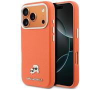 Hülle iPhone 17 Pro / 17 Pro Max Karl Lagerfeld Magsafe Cuero Naranja HardCover