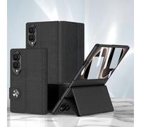 Hülle Magnetic Closure Flip Funda para Fold8 Case Cuero + Glass Film + Wireless Charging,Folio Cover Shell para Samsung Galaxy Z Fold8(3)