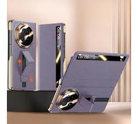 Hülle Magnetic Flip Funda para Magic V5 Case Cuero + Sliding Wristband Stand + View Window,Folio Cover Shell para Honor Magic V5(6)