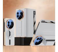 Hülle Magnetic Flip Funda para X Fold5 Case Cuero Luxury + Sliding Strap Kickstand + View Window,Folio Cover Shell para Vivo X Fold5(2)