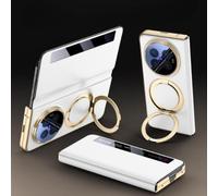 Hülle Smart Window Flip Funda para X Fold6 Rotating Stand Case(Blanco)