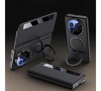 Hülle Smart Window Flip Funda para X Fold6 Rotating Stand Case(Negro)