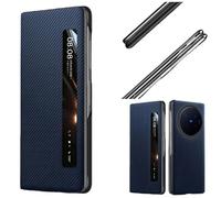 Hülle Smart Window Magnetic Flip Funda para X Fold6 Case(Azul)