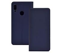 Hülle® Ultra Thin PU TPU Flip Case with Card Slot and Stand Function for Xiaomi Redmi Note 7 Pro/Xiaomi Redmi Note 7s/Xiaomi Redmi Note 7(Dark Blue)