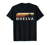 Huelva, España Evergreen Vintage Sunset Camiseta