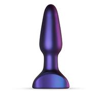 Hueman Space Force Vibrante Buttplug, Plug Anal con Función Vibrador, Estimulación Anal para Hombres y Mujeres - Longitud insertable 10,50 cm - Morado