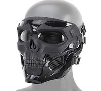 Huenco Máscaras de Calavera de Halloween Airsoft Máscaras Protectoras de Cara Completa CS War Game BB Gun Skeleton Masks Party Cosplay Mask Movie Props